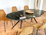 Italienischer Grüner Marmor Esstisch Schreibtisch Konferenztisch
