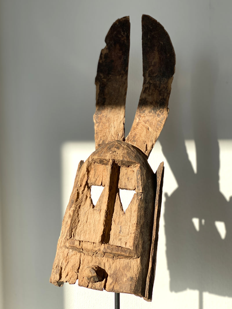 Alte Dogon Walu Antilopen Maske Mali Afrika Hart Holz
