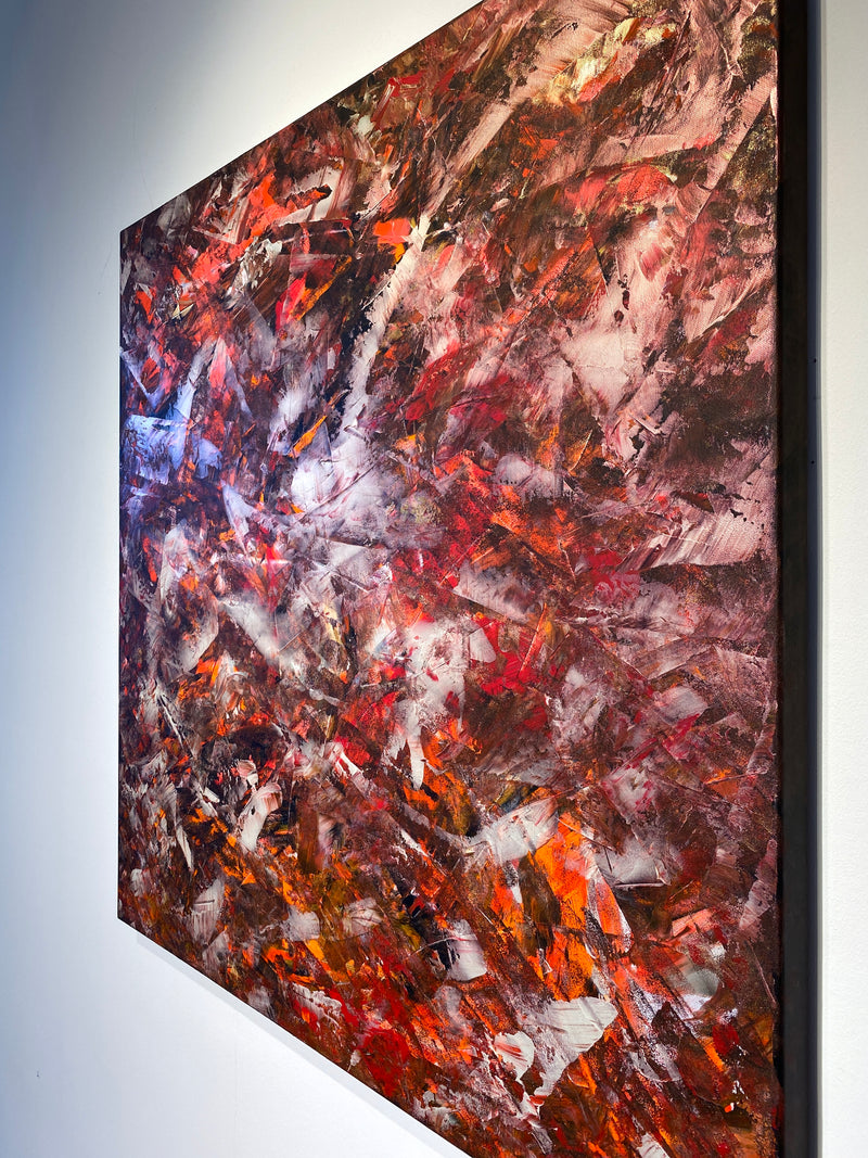 „EARTH CORE“ POWER OF LIGHTNESS No.3 100x100cm