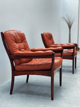 SET OF 2 GUNNAR KENTEMO FOR GÖTE-MÖBLER NÄSSJÖ / G-MÖBLER ARMCHAIRS, SWEDEN 1960S