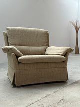 CARL STRAUB SEATING GROUP WOOL ARMCHAIR & SOFA, GERMANY 1970s