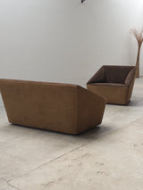SEATING SET ARMCHAIR & SOFA ‚CURVERT‘ BY JEHS & LAUB FOR COR