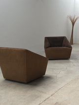 SET OF 2 ,CURVERT’ ARMCHAIRS BY JEHS & LAUB FOR COR