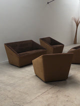 SET OF 2 ,CURVERT’ ARMCHAIRS BY JEHS & LAUB FOR COR