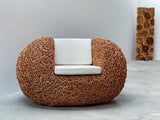 Rattan Geflecht Ei Egg Nest Vintage Lounge Chair