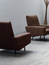 SET OF 2 PIERRE GUARICHE FOR AIRBORNE „G10“ ARMCHAIRS, FRANCE 1950s