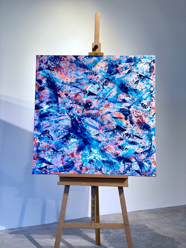 „TREASURES OF THE SEAS“ POWER OF LIGHTNESS 100x100cm