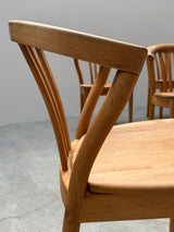 TEAM 7 DINING TABLE & 6 CHAIRS SOLID ALDER WOOD, AUSTRIA 1990s