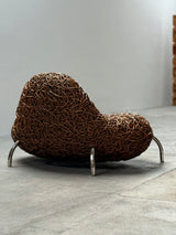 UDOM UDOMSRIANAN & PLANET 2001 RATTAN WICKER NEST CHAIR, THAILAND