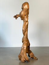 IDA BAGUS TILEM SOLID SUAR WOOD SCULPTURE CARVING BALI UBUD INDONESIA 1970s