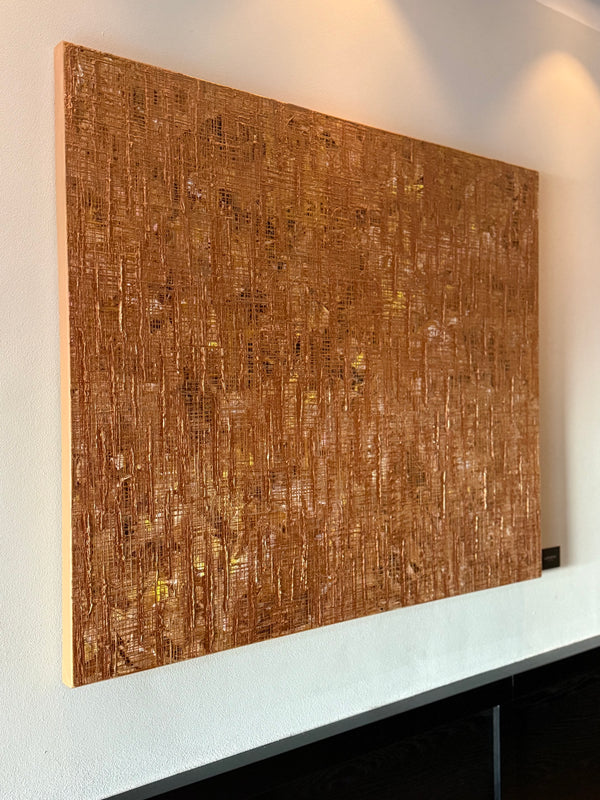 „NETWORKS No.46“ COPPER ACRYL ON CANVAS