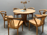 TEAM 7 DINING TABLE & 6 CHAIRS SOLID ALDER WOOD, AUSTRIA 1990s
