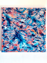 „TREASURES OF THE SEAS“ POWER OF LIGHTNESS 100x100cm