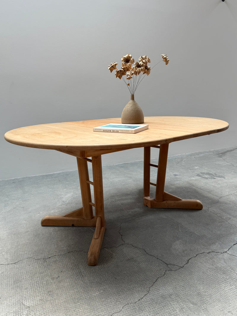 TEAM 7 DINING TABLE & 6 CHAIRS SOLID ALDER WOOD, AUSTRIA 1990s
