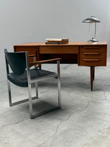 HEINRICH RIESTENPATT RT200 DESK TEAK WOOD, GERMANY 1960s