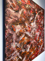 „EARTH CORE“ POWER OF LIGHTNESS No.3 100x100cm