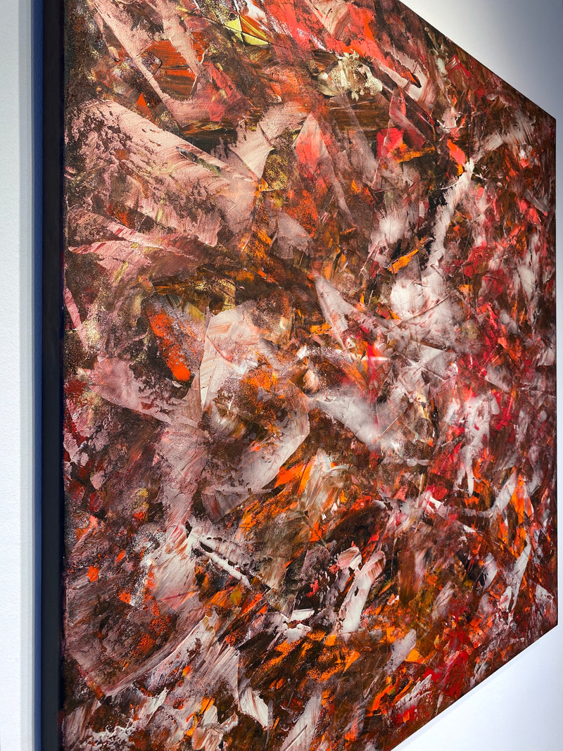 „EARTH CORE“ POWER OF LIGHTNESS No.3 100x100cm
