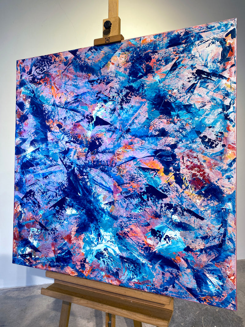 „TREASURES OF THE SEAS“ POWER OF LIGHTNESS 100x100cm