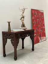 „VERZWEIGT VOR ROT“ - SCHLICKER, JOHANNES OIL ON CANVAS 150x110cm 1985