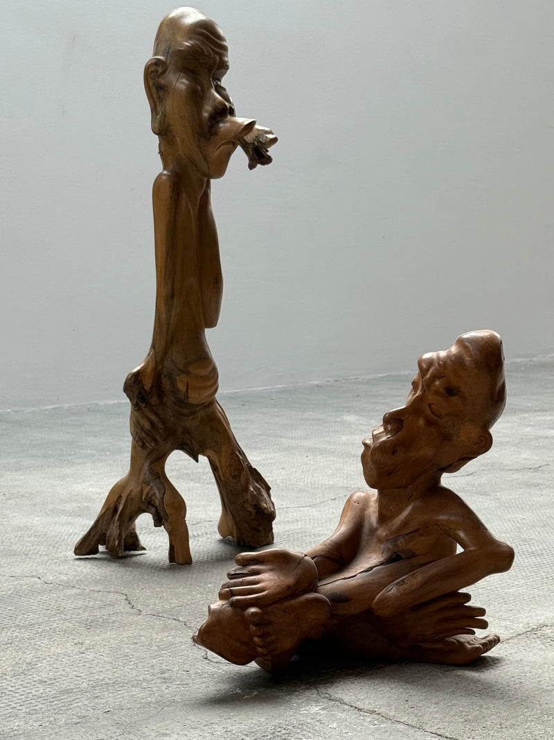 IDA BAGUS TILEM SOLID SUAR WOOD SCULPTURE CARVING BALI UBUD INDONESIA 1970s