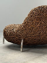 UDOM UDOMSRIANAN & PLANET 2001 RATTAN WICKER NEST CHAIR, THAILAND