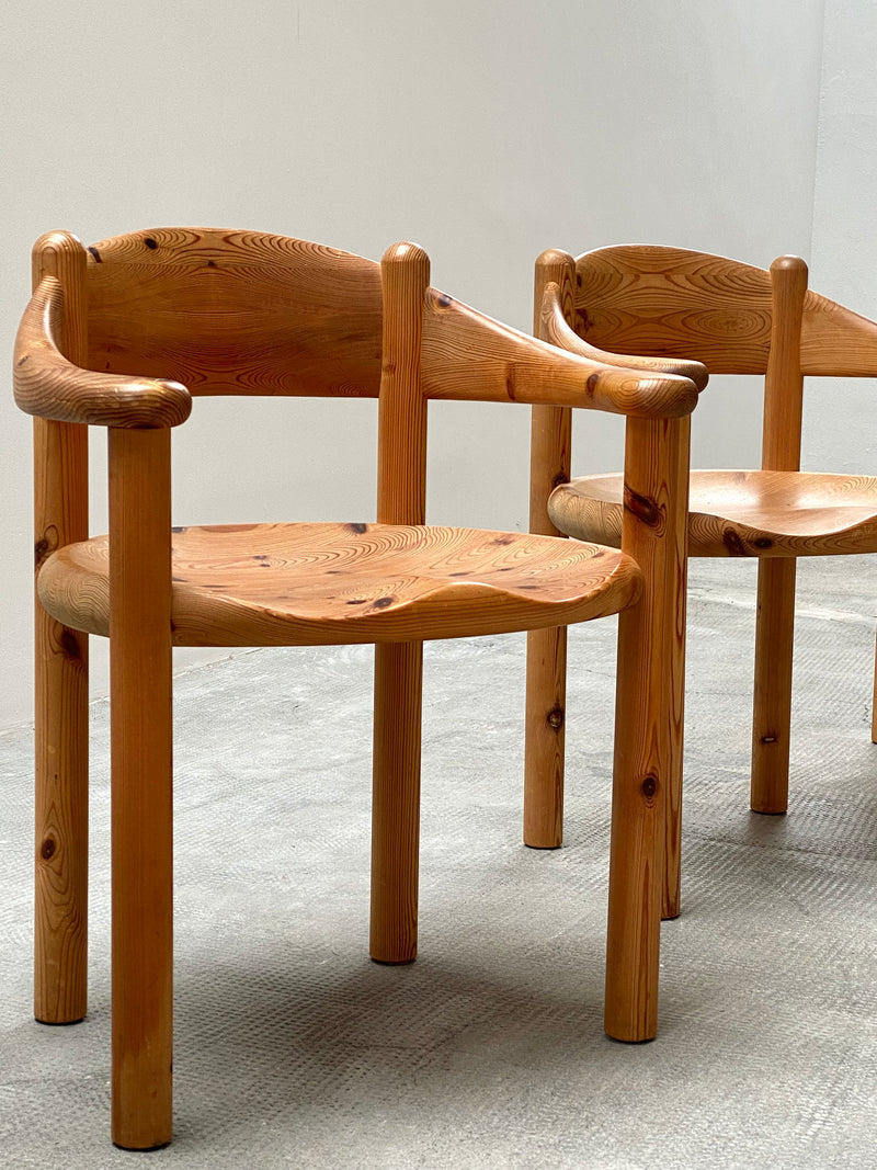 Rainer Daumiller Dänemark Esstisch und 4 Stühle Set Kiefer Holz Massiv