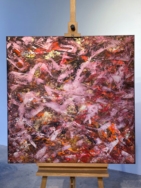 „EARTH CORE“ POWER OF LIGHTNESS No.3 100x100cm