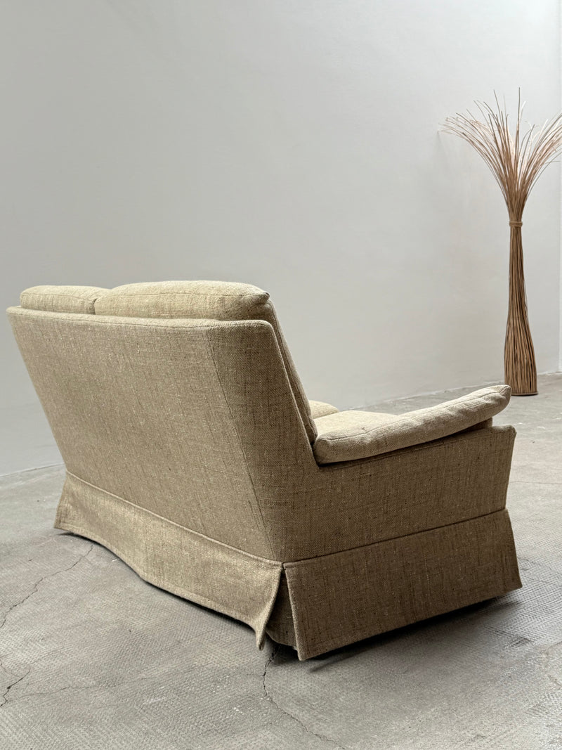 CARL STRAUB SEATING GROUP WOOL ARMCHAIR & SOFA, GERMANY 1970s