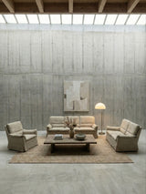 CARL STRAUB SEATING GROUP WOOL ARMCHAIR & SOFA, GERMANY 1970s
