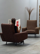 SET OF 2 PIERRE GUARICHE FOR AIRBORNE „G10“ ARMCHAIRS, FRANCE 1950s
