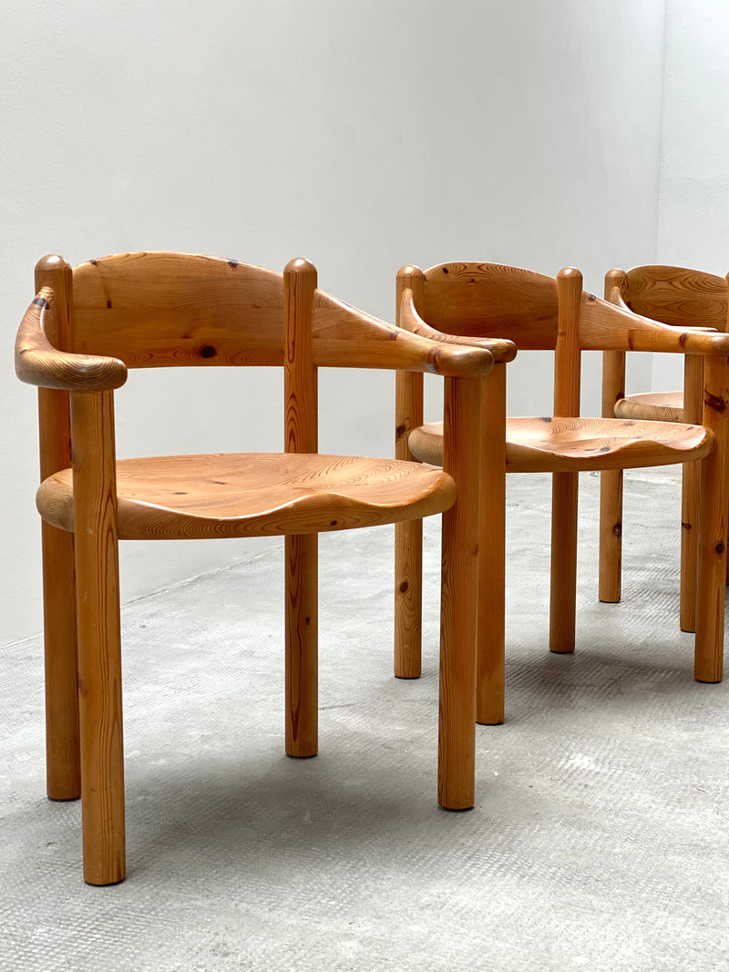 Rainer Daumiller Dänemark Esstisch und 4 Stühle Set Kiefer Holz Massiv