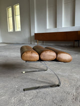 COR SINUS CANTILEVER LOUNGE CHAIR LEATHER CHROME PLATED STEEL, GERMANY 1970s