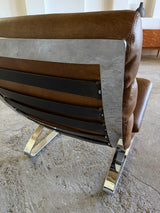COR SINUS CANTILEVER LOUNGE CHAIR LEATHER CHROME PLATED STEEL, GERMANY 1970s