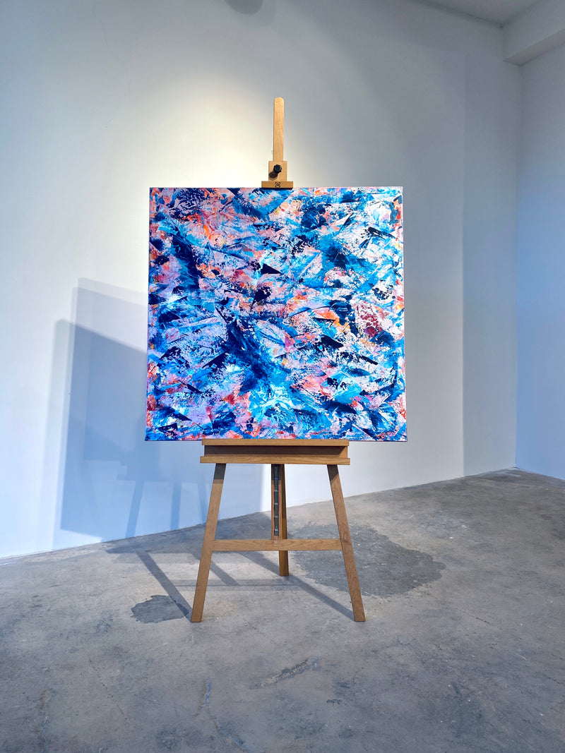 „TREASURES OF THE SEAS“ POWER OF LIGHTNESS 100x100cm