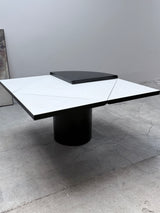 ERWIN NAGEL FOR ROSENTHAL EINRICHTUNG „QUADRONDO“ DINING TABLE ASH WOOD, 1980s