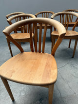 TEAM 7 DINING TABLE & 6 CHAIRS SOLID ALDER WOOD, AUSTRIA 1990s