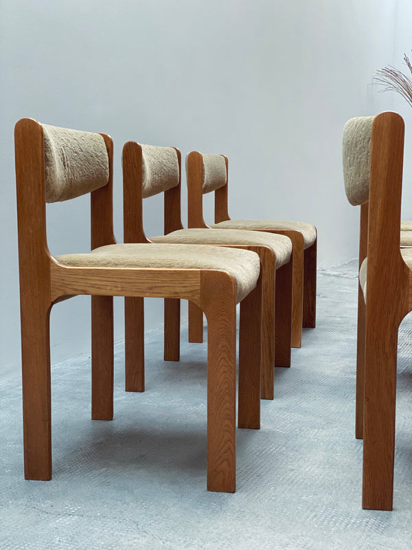 6er Set „Yeti“ Eiche Holz Massiv Esszimmer Stühle