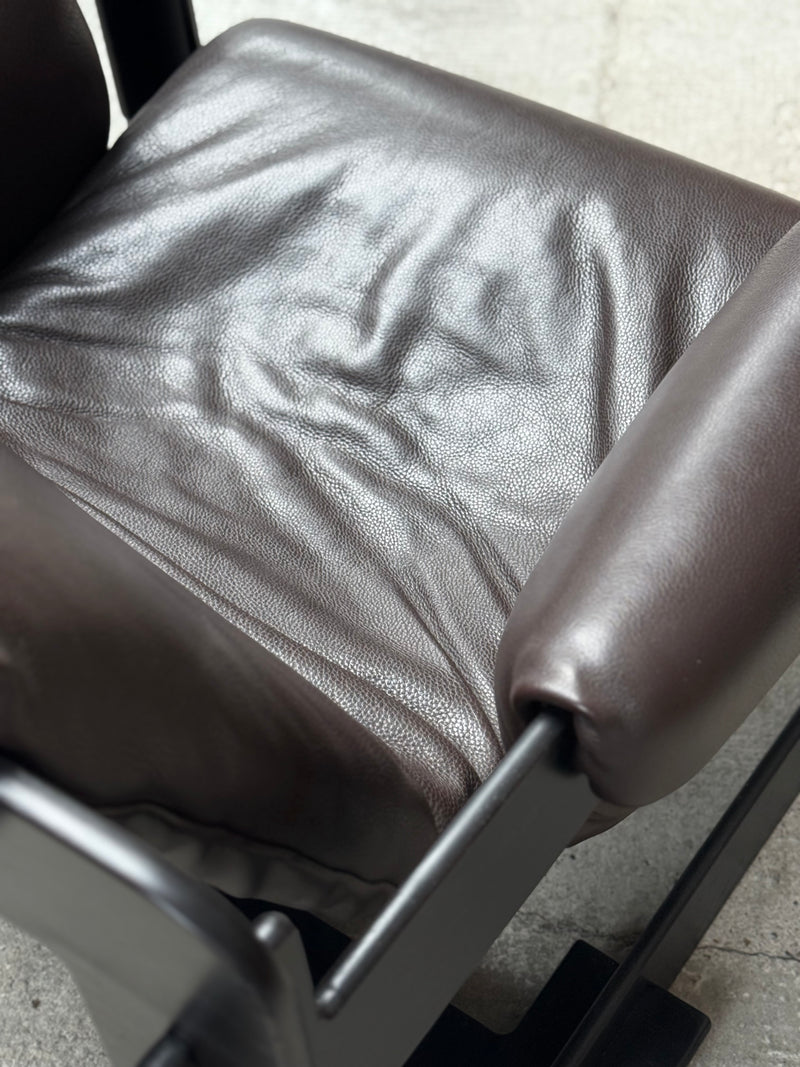 ARNE JACOBSEN FOR ASKO „ROVER“ ARMCHAIRS LEATHER ASH WOOD, FINLAND 1960s