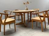 TEAM 7 DINING TABLE & 6 CHAIRS SOLID ALDER WOOD, AUSTRIA 1990s
