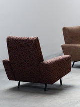 SET OF 2 PIERRE GUARICHE FOR AIRBORNE „G10“ ARMCHAIRS, FRANCE 1950s