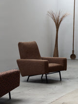 SET OF 2 PIERRE GUARICHE FOR AIRBORNE „G10“ ARMCHAIRS, FRANCE 1950s