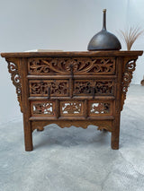 ANTIQUE CHINESE CHEST OF DRAWERS ELM WOOD QING DYNASTY