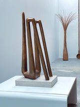 PROF. ANSELMO OBLETTER BRONZE SCULPTURE STYLIZED FEMALE NUDE