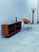 Harry Bertoia für Knoll International „Diamond Chair“ mit cognacfarbenem Lederbezug 1960er Jahre