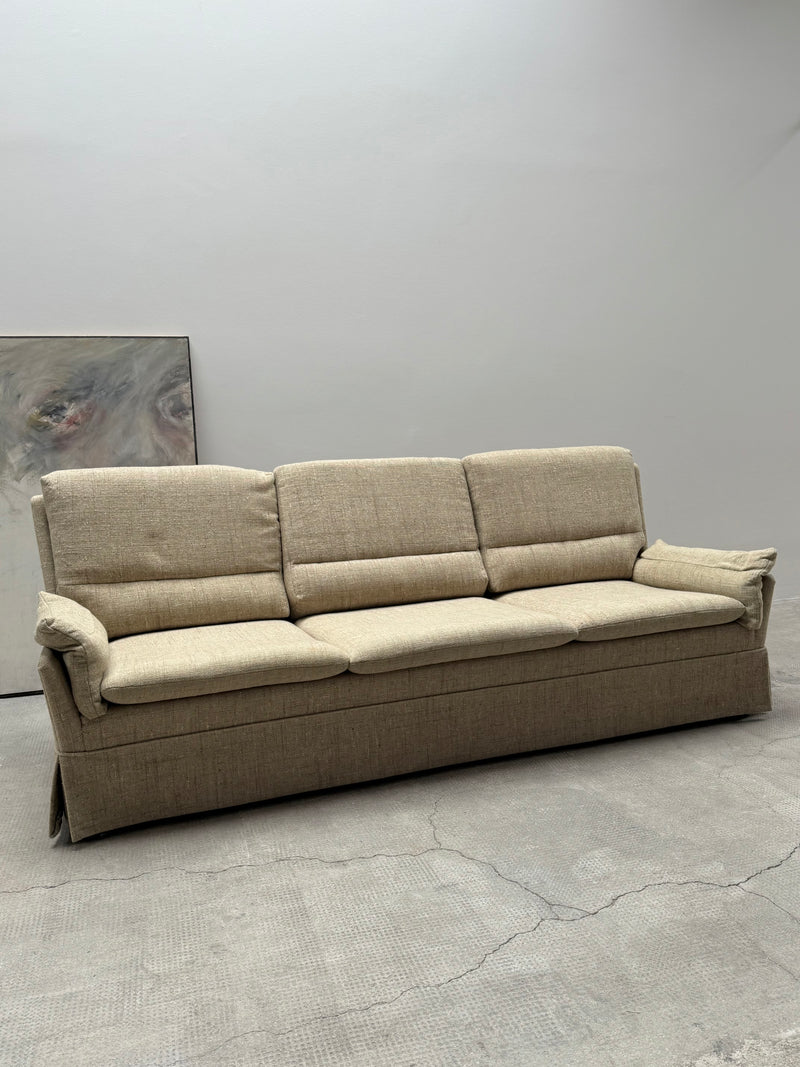 CARL STRAUB SEATING GROUP WOOL ARMCHAIR & SOFA, GERMANY 1970s