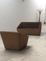 SEATING SET ARMCHAIR & SOFA ‚CURVERT‘ BY JEHS & LAUB FOR COR