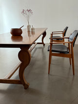 ANTIQUE FRENCH MONASTERY DINING TABLE NUTWOOD 325cm, 19th CENTURY