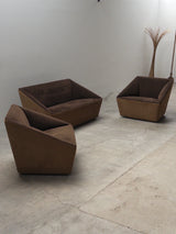 SET OF 2 ,CURVERT’ ARMCHAIRS BY JEHS & LAUB FOR COR
