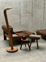 SCANDINAVIAN FLOOR LAMP SOLID PINE WOOD IM THE MANNER OF RAINER DAUMILLER, DENMARK 1970s
