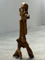 IDA BAGUS TILEM SOLID SUAR WOOD SCULPTURE CARVING BALI UBUD INDONESIA 1970s